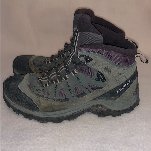 Salomon Hiking Boots Green Ankle High Men´s Size 9
